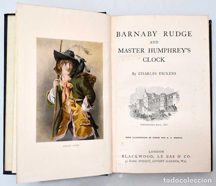 Libros antiguos: Barnaby Rudge and Master Humphreys Clock - Charles Dickens - Foto 3