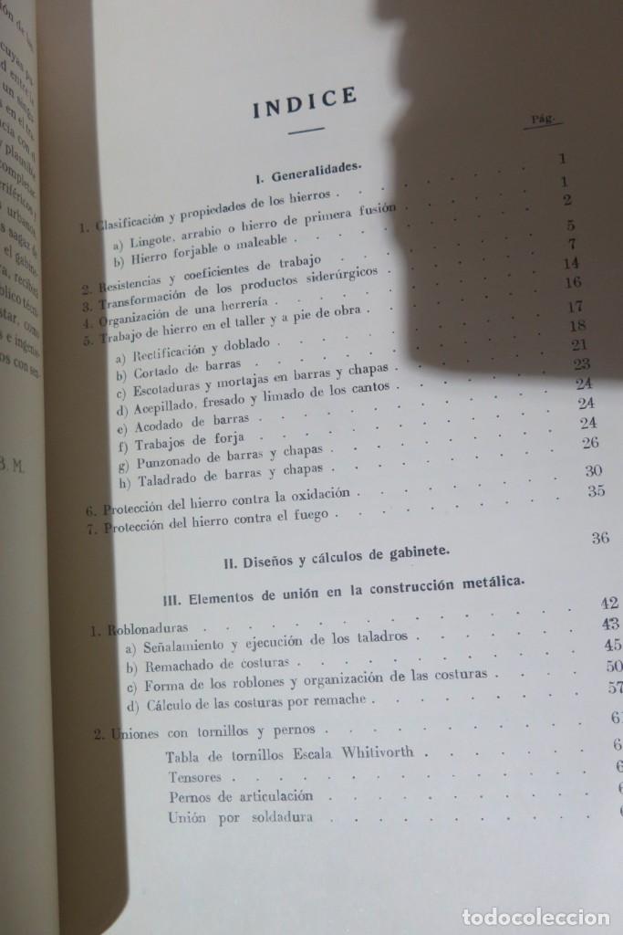 Libros antiguos: 1929.- Empleo del hierro en la construcci&oacute;n. KERSTEN - Foto 3
