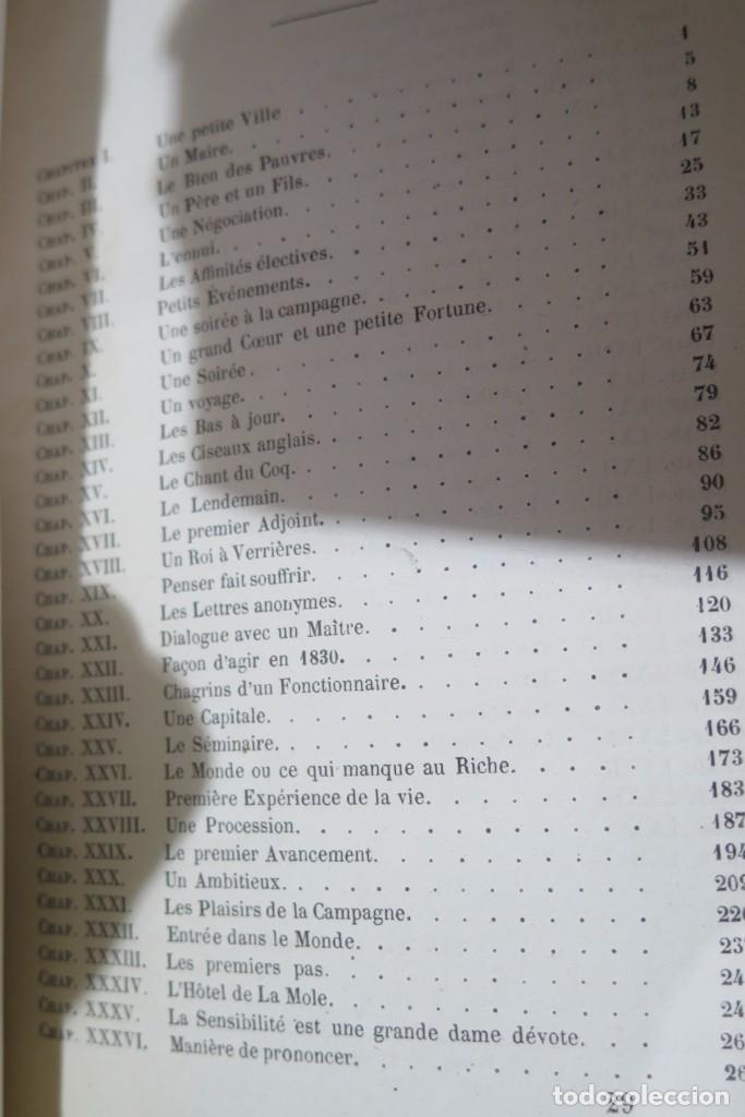 Libros antiguos: 1854.- LE ROUGE ET LE NOIR. STENDHAL - Foto 3