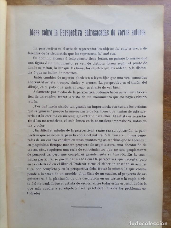 Libros antiguos: Apuntes sobre perspectiva Jos&eacute; Calvo 1912 - Foto 3