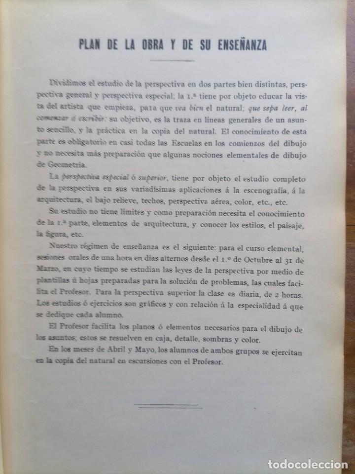 Libros antiguos: Apuntes sobre perspectiva Jos&eacute; Calvo 1912 - Foto 4
