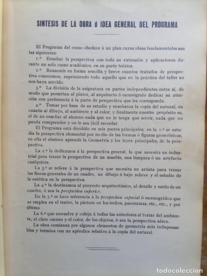 Libros antiguos: Apuntes sobre perspectiva Jos&eacute; Calvo 1912 - Foto 5