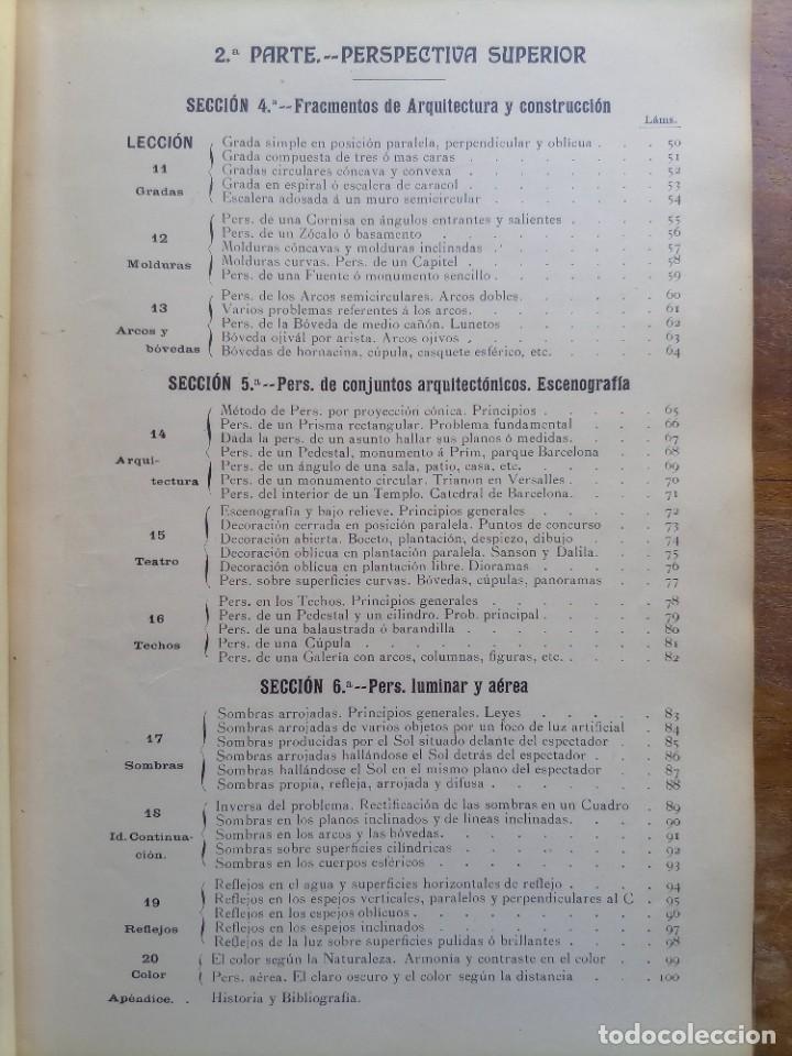 Libros antiguos: Apuntes sobre perspectiva Jos&eacute; Calvo 1912 - Foto 9