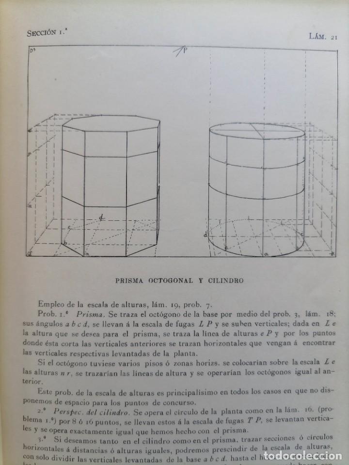 Libros antiguos: Apuntes sobre perspectiva Jos&eacute; Calvo 1912 - Foto 17