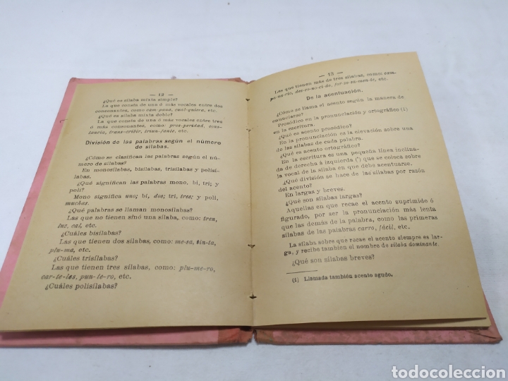 Libros antiguos: Prosodia y ortograf&iacute;a, Manuel Ylla, 1889 - Foto 4
