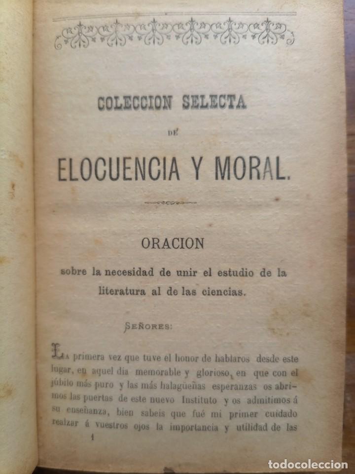 Libros antiguos: Elocuencia y moral 1891 - Foto 7