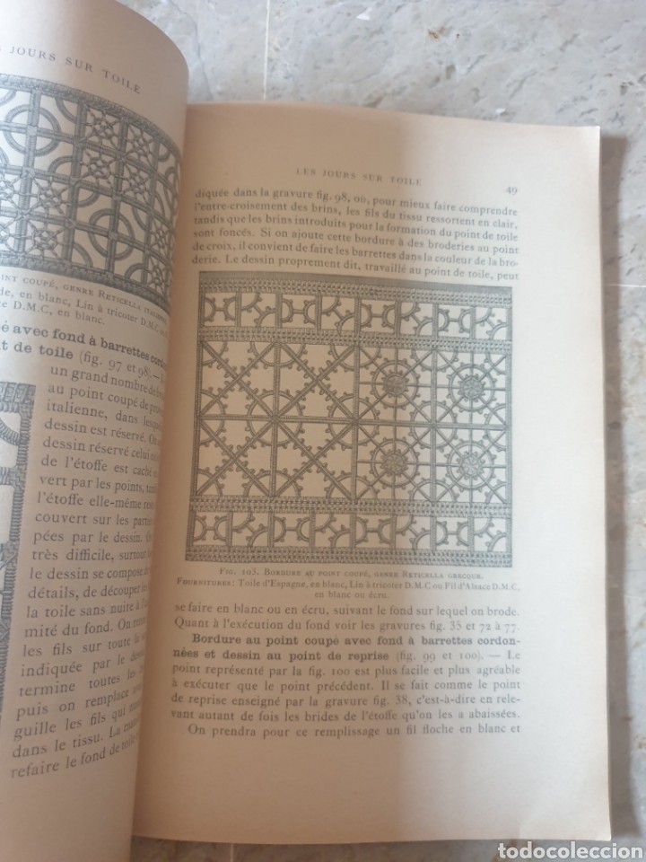 Libros antiguos: Biblioteca D.M.C, Jours sur toile - Foto 6