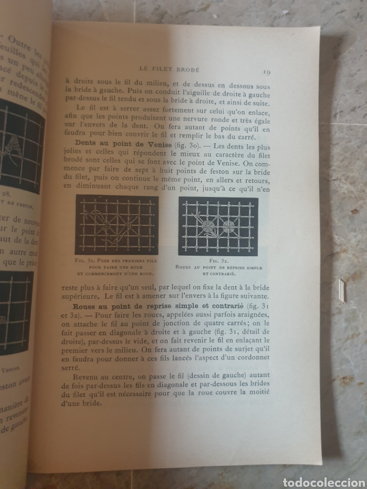 Libros antiguos: Biblioteca D.M.C, Le filet brod&eacute; - Foto 3