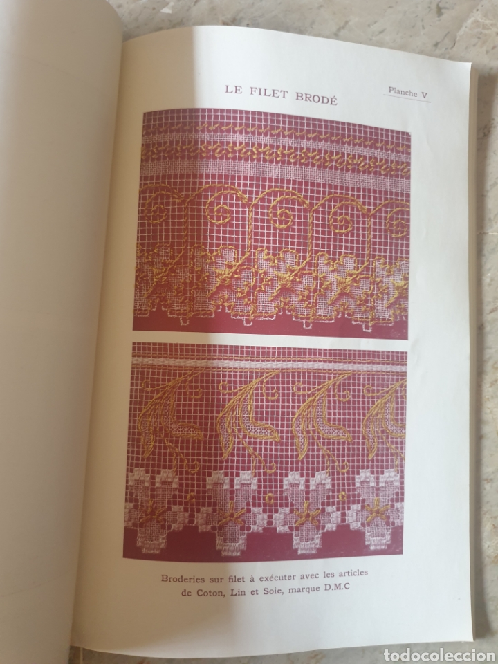 Libros antiguos: Biblioteca D.M.C, Le filet brod&eacute; - Foto 4