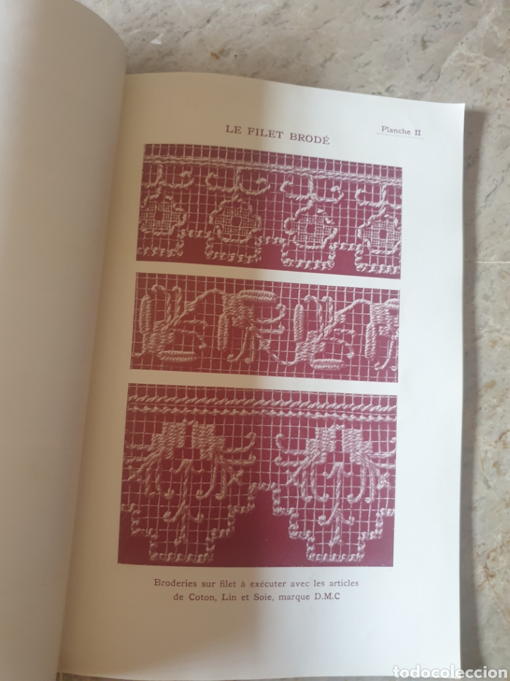 Libros antiguos: Biblioteca D.M.C, Le filet brod&eacute; - Foto 5