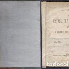 Libros antiguos: HISTORIA CRITICA DE ESPAÑA EDADES ANTIGUA Y MEDIA- DE CASTRO Y FERNANDEZ, F.- A-HE-1164. Lote 355859375