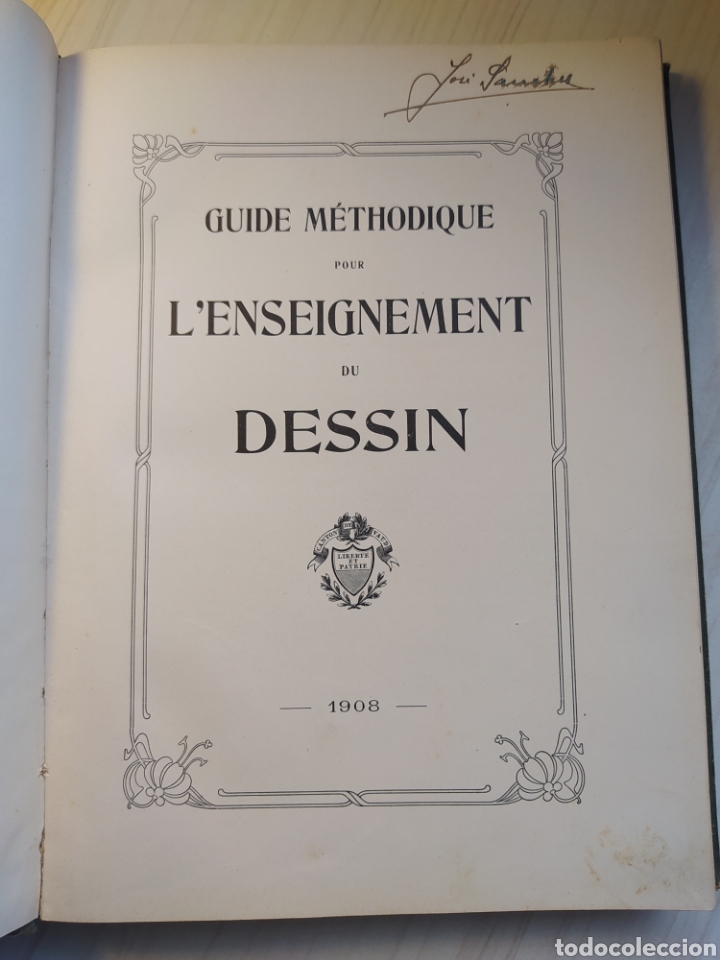 Libros antiguos: Guide m&eacute;thodique pour lenseignement du dessin. 1908 - Foto 2