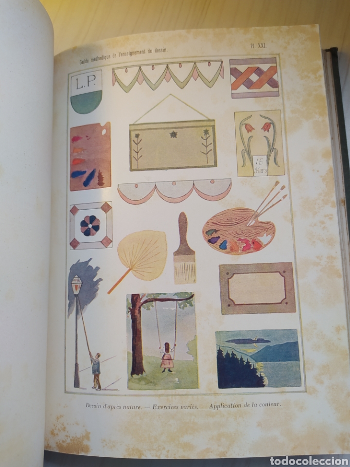 Libros antiguos: Guide m&eacute;thodique pour lenseignement du dessin. 1908 - Foto 8