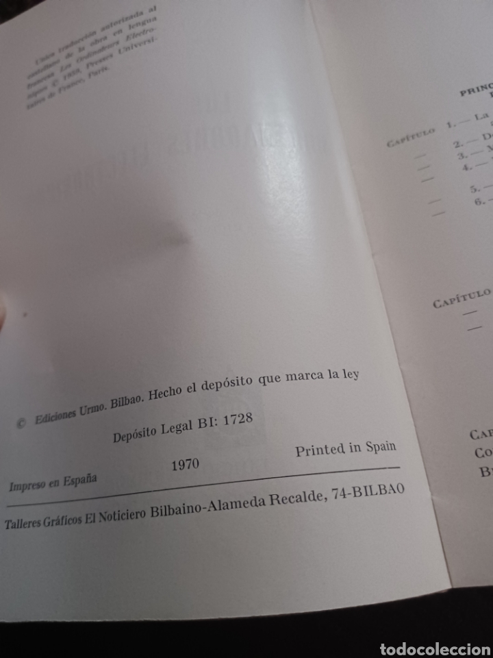 Libros antiguos: Barybook 237... Los ordenadores electr&oacute;nicos pierre de marne rouquerol ediciones Urmo - Foto 4