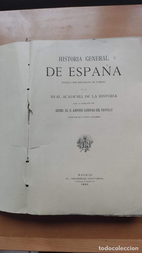Libros antiguos: HISTORIA GENERAL DE ESPA&Ntilde;A, 1893 - Foto 1