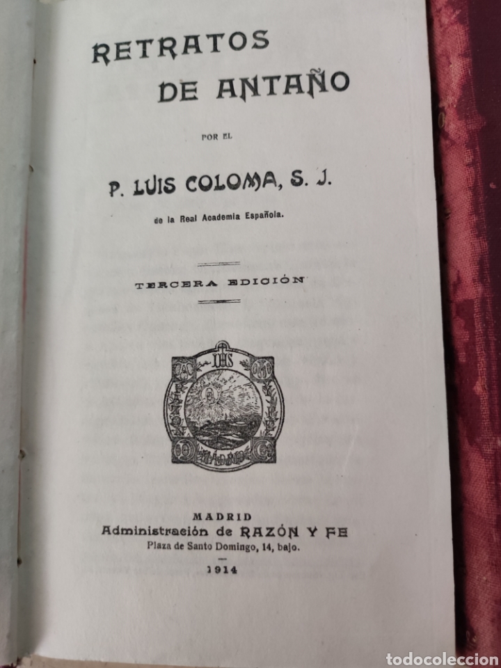 Libros antiguos: Retratos de anta&ntilde;o dos tomos - Foto 4