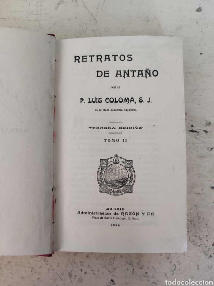 Libros antiguos: Retratos de anta&ntilde;o dos tomos - Foto 5