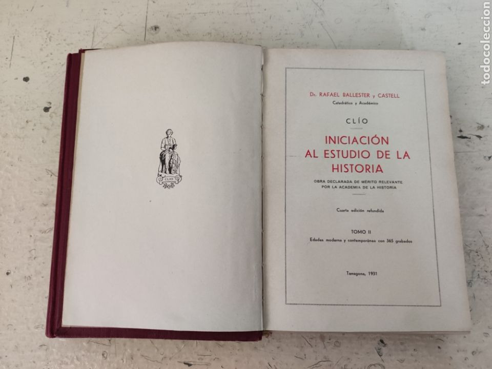 Libros antiguos: Clio iniciaci&oacute;n estudio de la historia - Foto 3