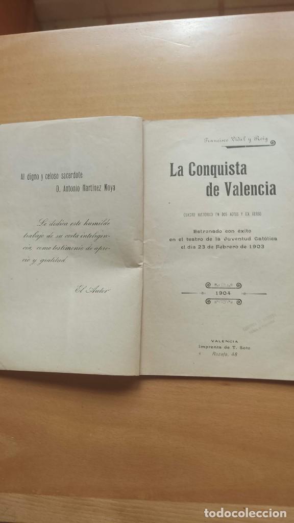 Libros antiguos: LA CONQUISTA DE VALENCIA - Foto 2