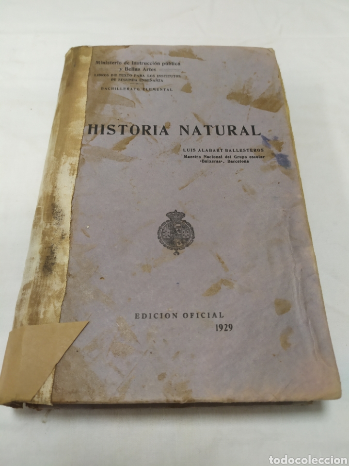 Libros antiguos: Historia natural, Luis Alabart, 1929 - Foto 1