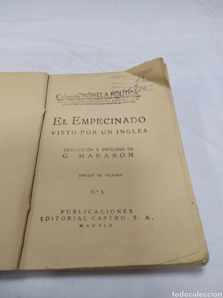 Libros antiguos: El empecinado, G. Mara&ntilde;&oacute;n, Editorial Castro, 1929 - Foto 3