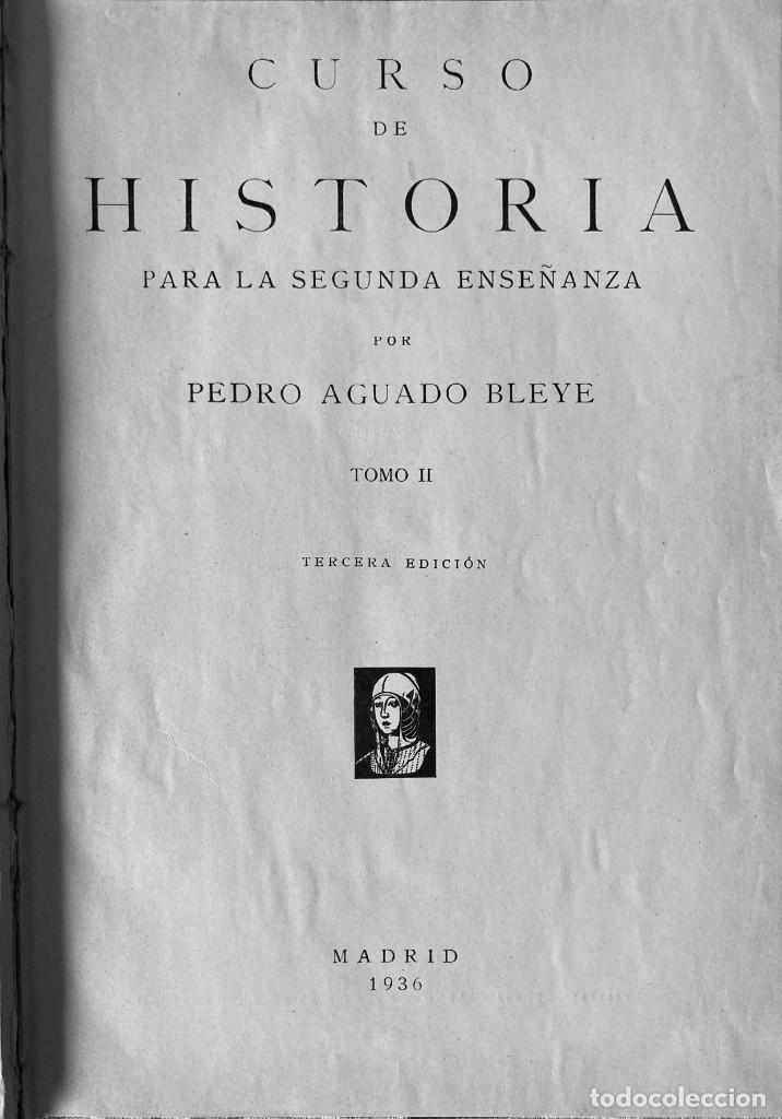 Libros antiguos: Curso de Historia para la Segunda Ense&ntilde;anza - Foto 2