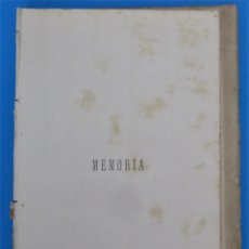 Libros antiguos: 2 MEMORIAS. MEMORIA FERROCARRIL DE VALLS A VILLANUEVA Y BARCELONA. 1880 Y 1877.. Lote 357139010