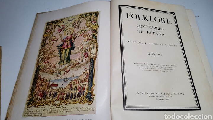 Libros antiguos: FOLKLORE Y COSTUMBRES DE ESPA&Ntilde;A 1931 - Foto 3