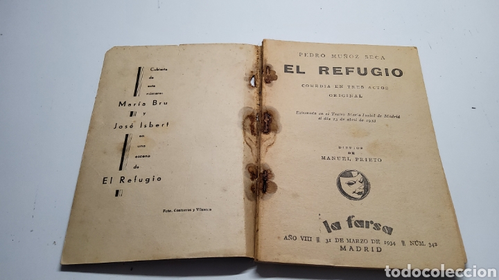 Libros antiguos: EL REFUGIO. Comedia en tres actos - Foto 4