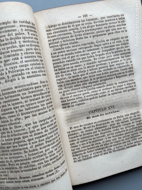 Libros antiguos: FABIOLA, CARDENAL WISEMAN. Barcelona, 1883 - Foto 4