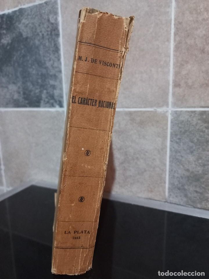 Libros antiguos: Manuel J. de Visconti - Car&aacute;cter Nacional - 1923 - Foto 2