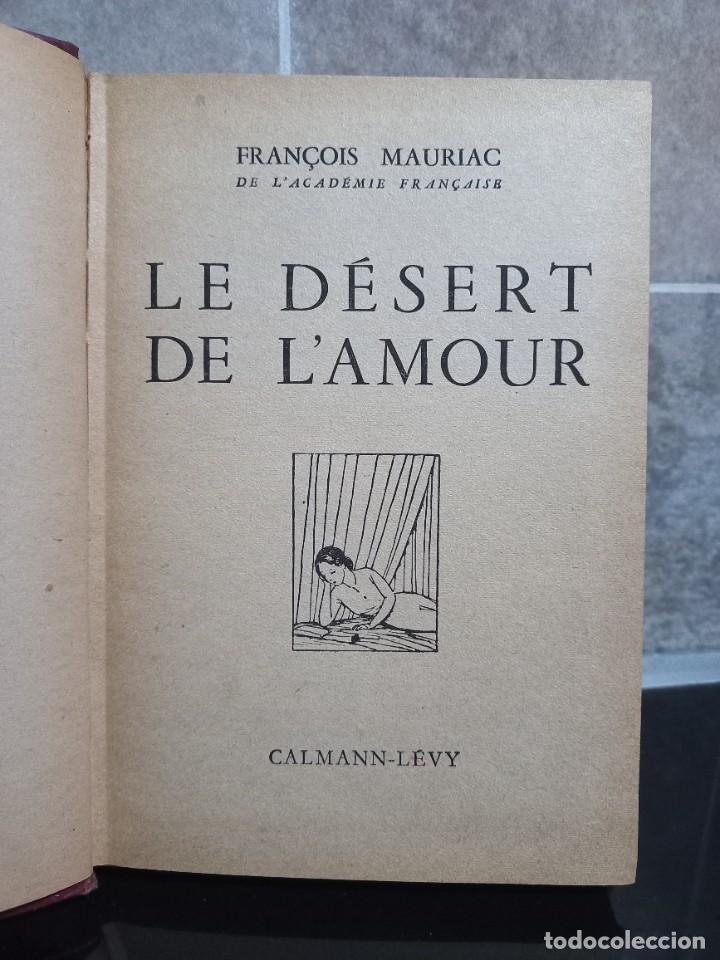 Libros antiguos: Fran&ccedil;ois Mauriac - Le D&eacute;sert de Lamour - 1925 - Foto 1