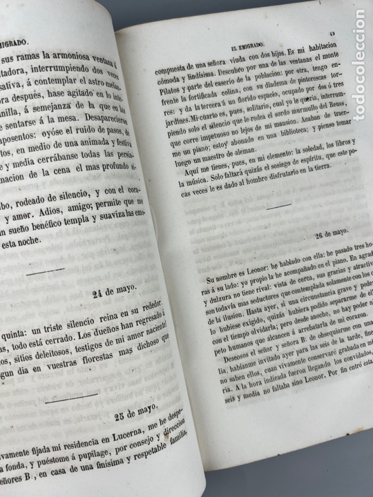 Libros antiguos: EL EMIGRADO, EUSEBIO FONT Y MORESO. Barcelona, 1856 - Foto 5