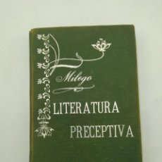 Libros antiguos: LITERATURA PERCEPTIVA. MILEGO. E INGLADA. 1899