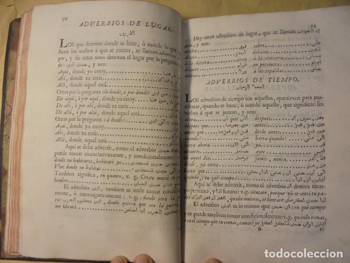 Libros antiguos: CA&Ntilde;ES. GRAMATICA ARABIGO-ESPA&Ntilde;OLA. 1775. 1&ordf; Edici&oacute;n - Foto 8