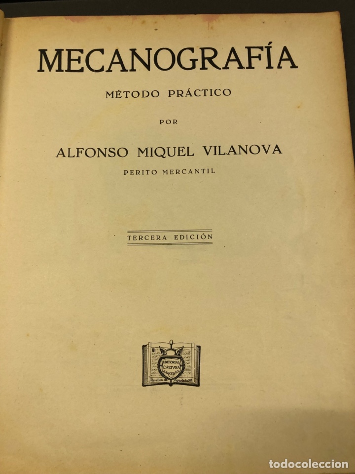 Libros antiguos: Antiguo libro de mecanograf&iacute;a - Mercedes - 1929 - Foto 4