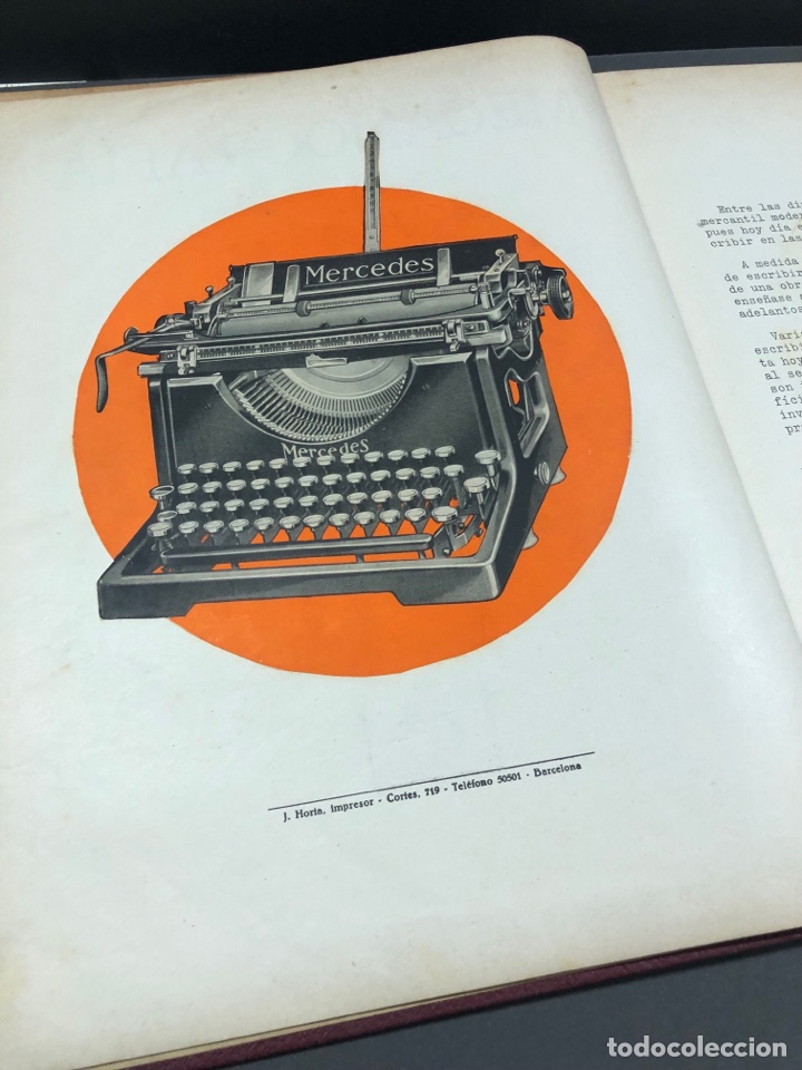 Libros antiguos: Antiguo libro de mecanograf&iacute;a - Mercedes - 1929 - Foto 5