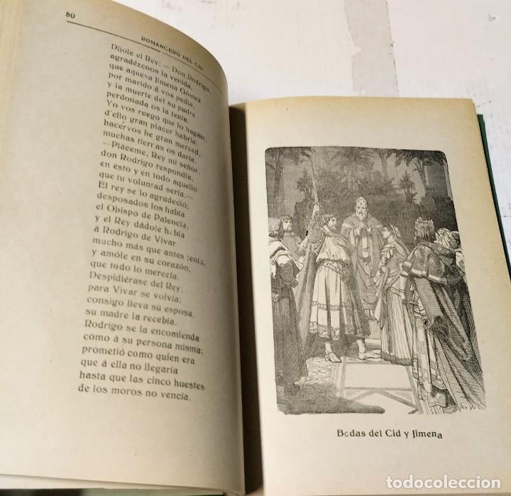 Libros antiguos: Romancero selecto del Cid, Maucci - Foto 4
