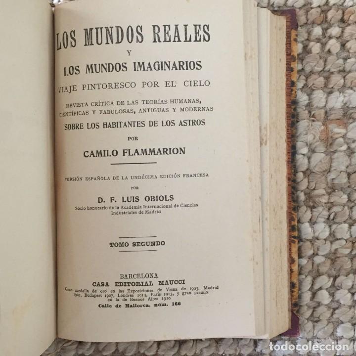 Libros antiguos: Camilo Flammarion - Pack 5 Obras Reencuadernadas - Foto 8