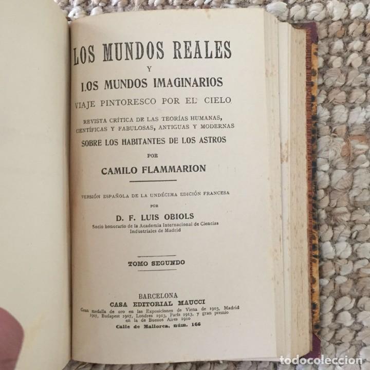 Libros antiguos: Camilo Flammarion - Pack 5 Obras Reencuadernadas - Foto 9