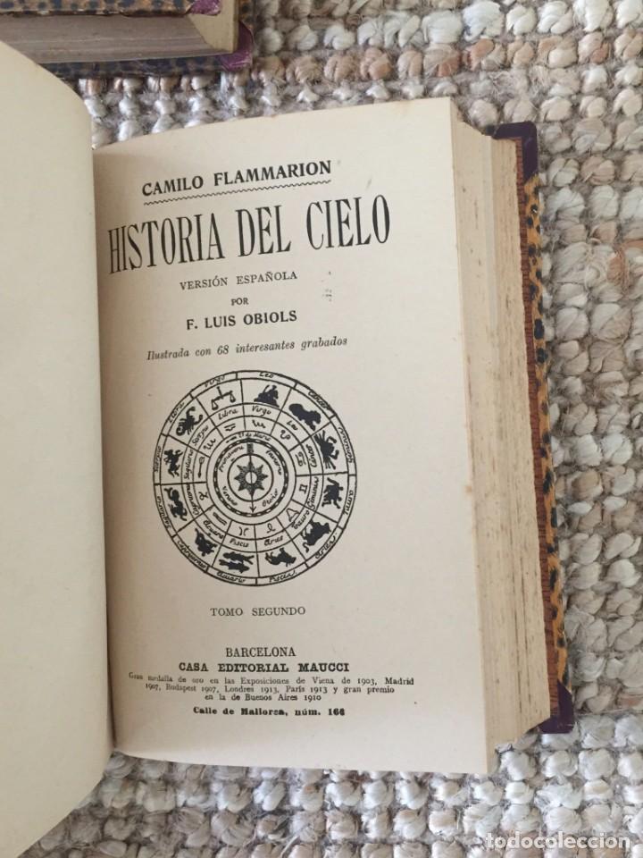 Libros antiguos: Camilo Flammarion - Pack 5 Obras Reencuadernadas - Foto 11