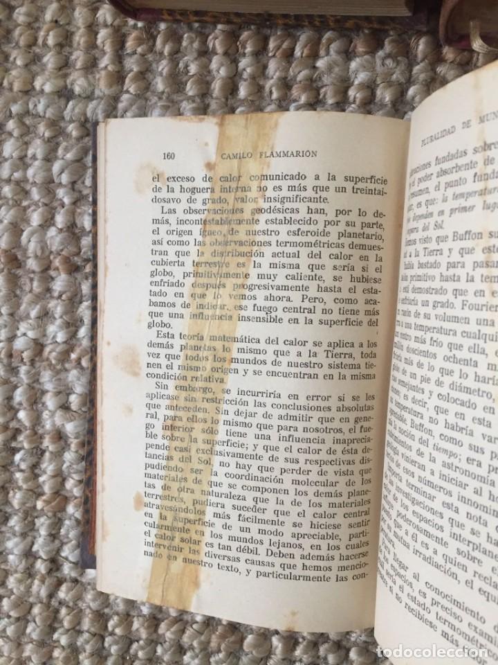 Libros antiguos: Camilo Flammarion - Pack 5 Obras Reencuadernadas - Foto 13