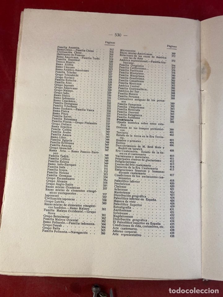 Libros antiguos: NOTAS PARA UN CURSO DE ANTROPOLOG&Iacute;A 1927 - Foto 8