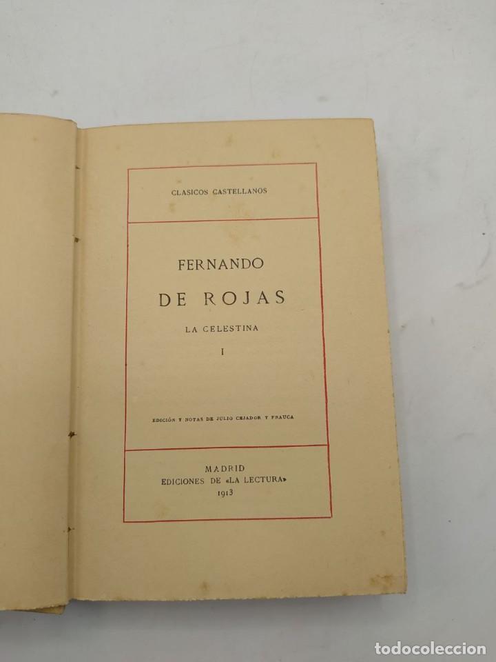Libros antiguos: FERNANDO ROJAS. LA CELESTINA. ED. LECTURA. 1913. - Foto 2