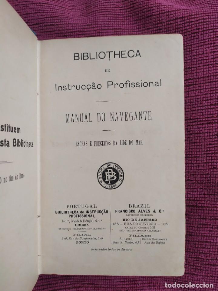Libros antiguos: Manual do navegante. Regras e preceitos da lide do mar. - Foto 2