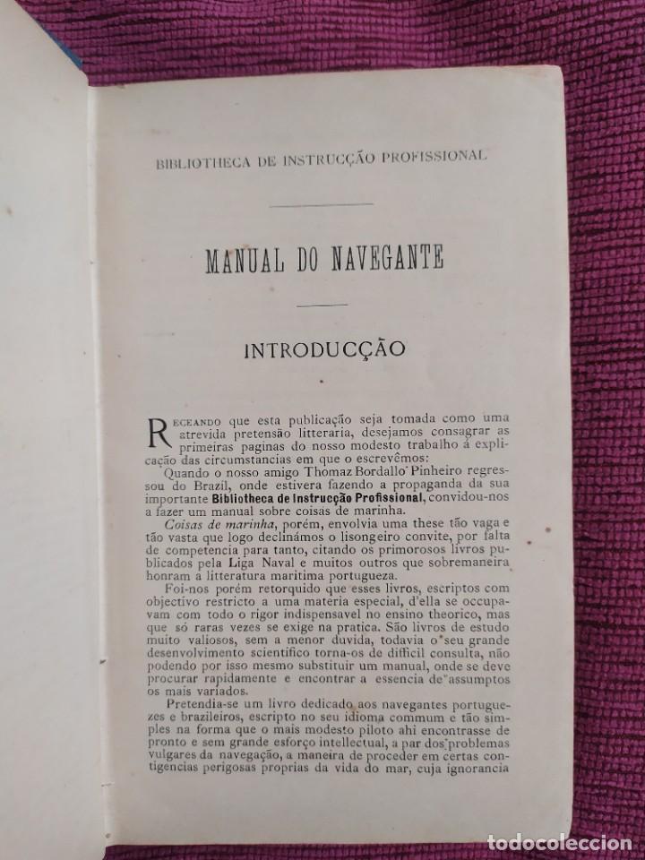 Libros antiguos: Manual do navegante. Regras e preceitos da lide do mar. - Foto 3