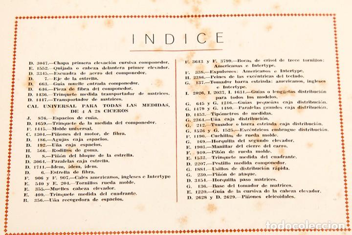 Libros antiguos: MAQUINAS DE COMPONER - LINOTIPIA, TIPOGRAFIA E IMPRESI&Oacute;N - Foto 3