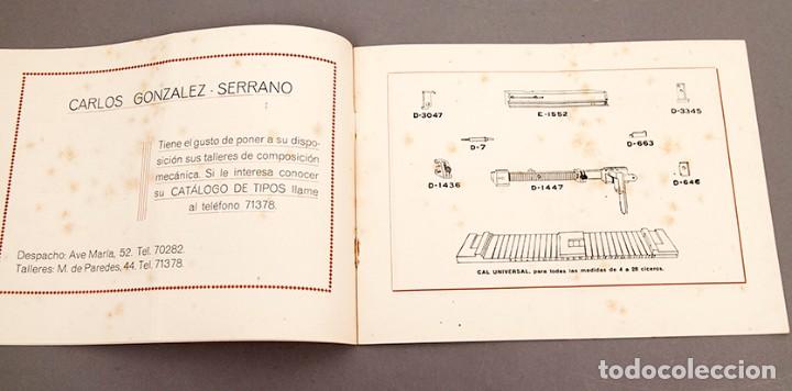 Libros antiguos: MAQUINAS DE COMPONER - LINOTIPIA, TIPOGRAFIA E IMPRESI&Oacute;N - Foto 4