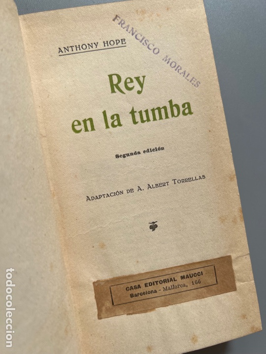 Libros antiguos: REY EN LA TUMBA, ANTHONY HOPE. E. Domenech, ca. 1915 - Foto 3