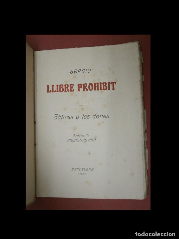 Libros antiguos: Llibre prohibit. S&agrave;tires a les dones. Sergio - Foto 5